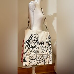 Andy Warhol “Last Supper” Canvas Messenger Bag / Tote – Rare Art Collab-Loop NYC